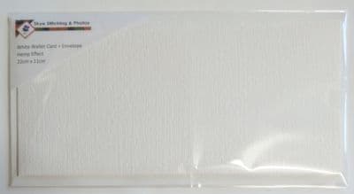 White DL Money Wallet Card 8.3