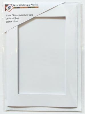 White, Plain A6 Oblong Aperture Card 4