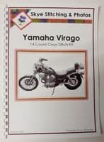 Yamaha Virago Motorbike ~ 14 Count Cross Stitch, 12