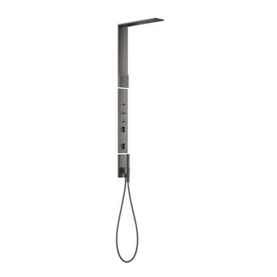 AXOR ShowerComposition Colonne de douche, Mitigeur thermostatique avec EcoSmart, Chrome noir 12595330