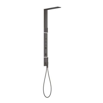 AXOR ShowerComposition Colonne de douche, Mitigeur thermostatique avec EcoSmart, chrome noir brossé  12595340