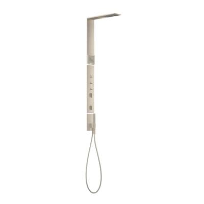 AXOR ShowerComposition Colonne de douche, Mitigeur thermostatique avec EcoSmart, Nickel brossé 12595820