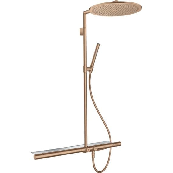 Axor Rouge AXOR ShowerSolutions Colonne de douche avec mitigeur thermostatique or ...