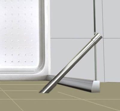 Barre stabilisatrice d'Angle pour paroi de douche 30cm recoupable