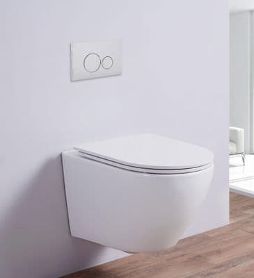 Cuvette courte Bali 49 cm sans bride de couleur mat