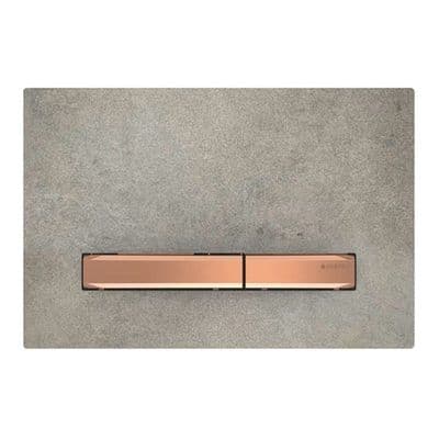 Geberit Sigma 50 Plaque de déclenchement 115670JV2  Aspect Béton/Or Rosé (115.670.JV.2)