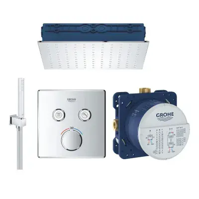Grohe Pack douche encastré - douche de tête plafonnier encastrée