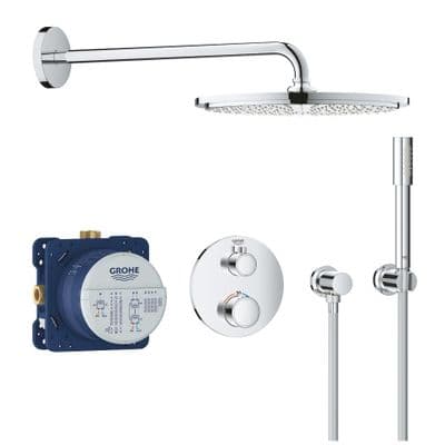 GROHTHERM ENSEMBLE DE DOUCHE AVEC RAINSHOWER COSMOPOLITAN 310 34731000 Chromé