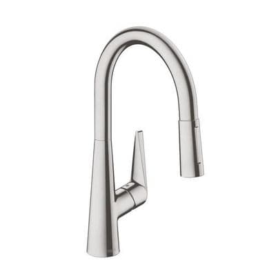 Hansgrohe Talis S 200 Mitigeur de cuisine avec douchette extractible aspect acier (72813800)