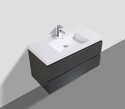 Meuble Albini 80 gris anthracite