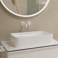 Mitigeur Lavabo Mural Hansgrohe Tecturis S Encastré 225mm Blanc Mat 73351700