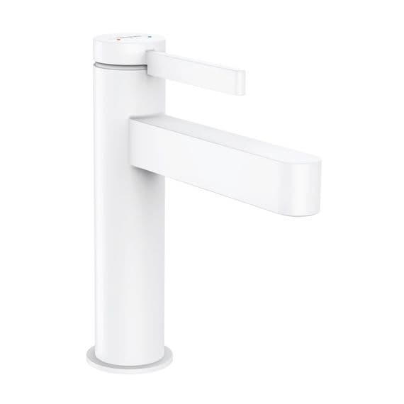 Mitigeur Monotrou Hansgrohe Finoris 110 avec garniture de vidage clic-clac Blanc mat 76023700