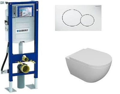 Pack Geberit Etroit + cuvette sans Bride Lucia