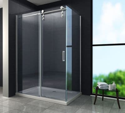 Paroi d'angle coulissante Jupiter 150x90 cm