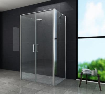 Paroi de douche en U double porte battante Comiti