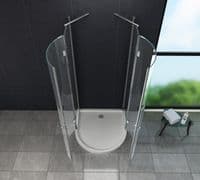 Paroi de douche en U SOLIS 80 x 80 x 195
