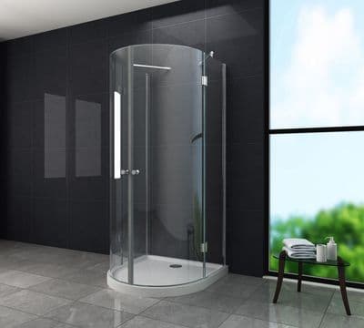 Paroi de douche en U SOLIS 90 x 90 x 195