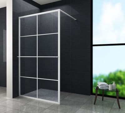 Paroi de douche profilé blanc mat 10mm