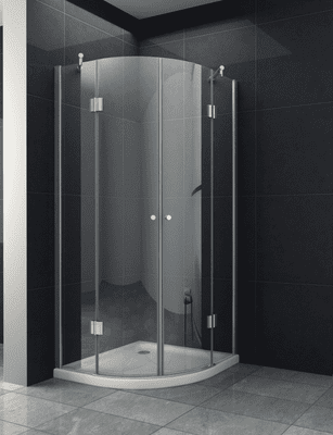 Paroi de douche quart de cercle Angoli 80x80 Hauteur 180