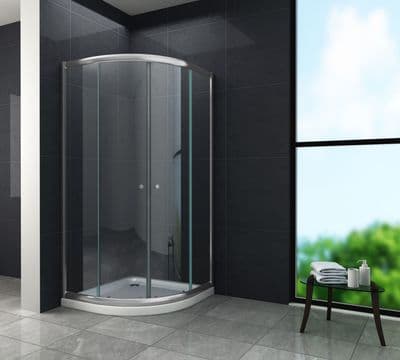 Paroi de douche quart de cercle coulissante Junio 80x80