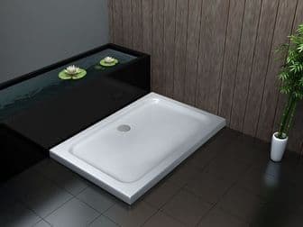 Receveur de douche rectangulaire BARA blanc