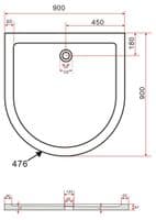 Receveur Solis 90x90