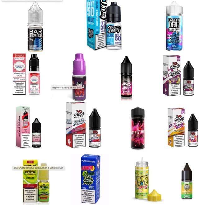 1 Litre E liquids / E-Liquid Vape Flavours - 80VG / 20PG ratio, 3mg, 6mg, 12mg, 18mg
Nicotine Shots