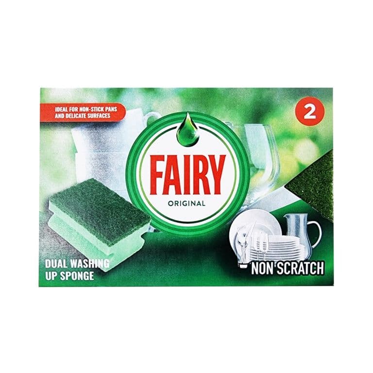 Addis Fairy Dual Sponge Scourer - Pack 2