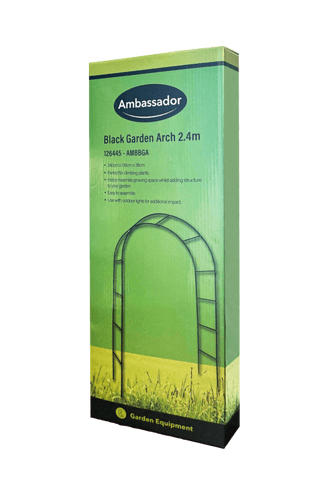 Ambassador Black Garden Arch - 2.4m