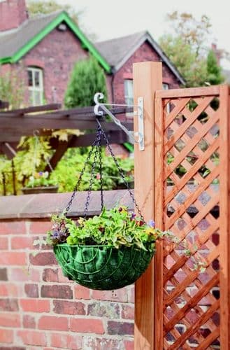 Ambassador Hanging Basket Bracket - 30cm/12" White