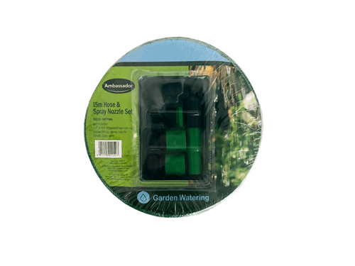 Ambassador Hose & Spray Nozzle Set - 15m