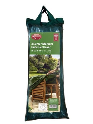 Ambassador Medium Cube Set Cover - 4 Seater 124cm x 65cm x 124cm