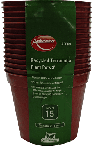 Ambassador Terracotta Plant Pots - 3" Pack 15