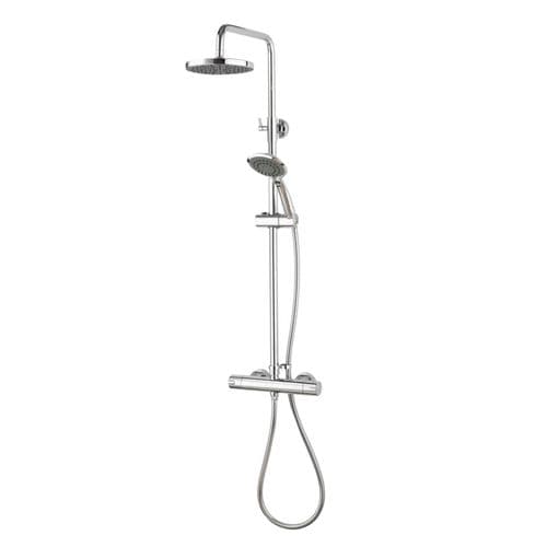 Aqualisa Round Bar Valve Dual Mixer Shower - Chrome