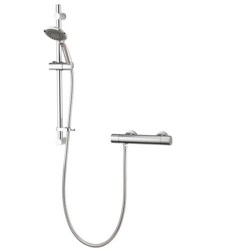 Aqualisa Round Bar Valve Mixer Shower - Chrome