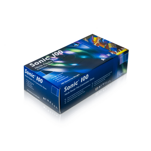 Aurelia Sonic Powder Free Nitrile Glove - Pack 100 Medium