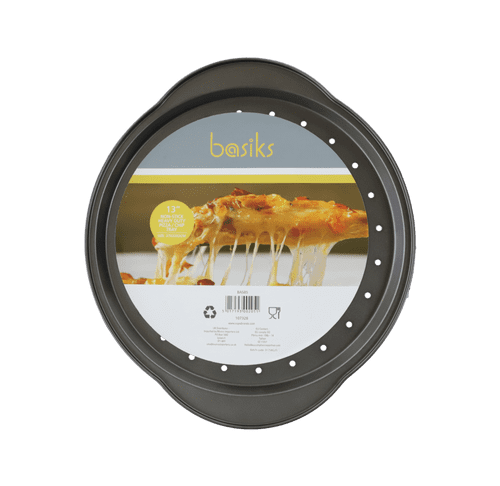 Basiks Non Stick Heavy Duty Pizza & Chip Tray - 13"