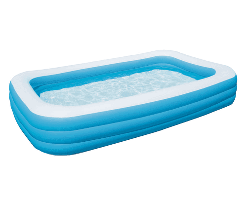 Bestway Deluxe Family Rectangular Inflatable Paddling Pool - 120" x 72" x 22"