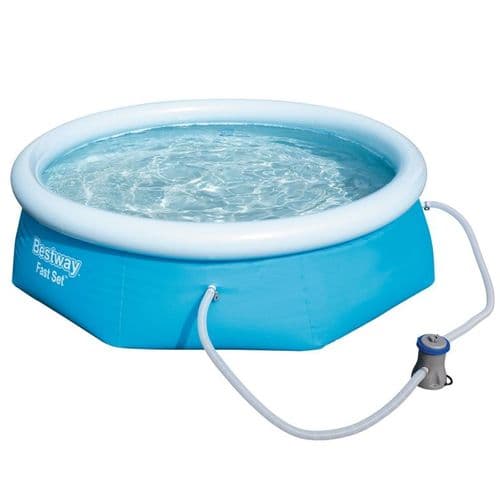 Bestway Round Inflatable Fast Set Paddling Pool - 8ft x 26in