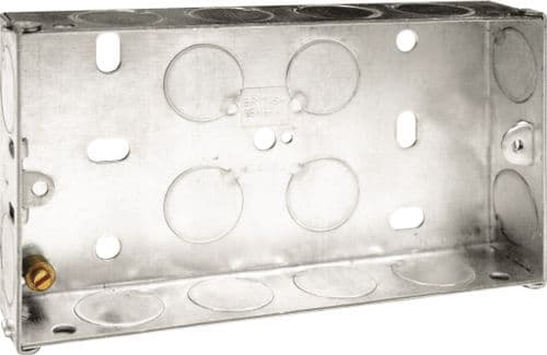BG Metal Back Box 25mm - Double