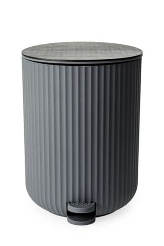 Blue Canyon Berkeley Pedal Bin - Grey With Bamboo Lid