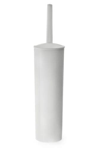 Blue Canyon Plastic Toilet Brush & Holder - White