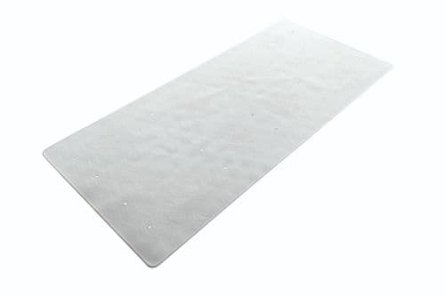 Blue Canyon Rubber Bath Mat Extra Long - White