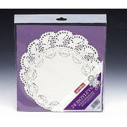 Caroline Assorted Doyleys - White Pack 24