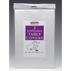 Caroline Square Paper Table Covers - Pack 2 White