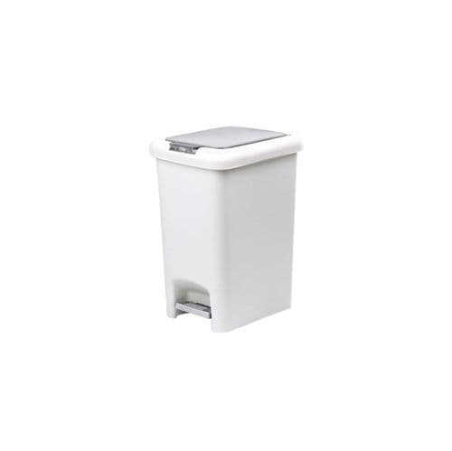 Casa & Casa Fairmont Double Opening Pedal Bin 10L - White