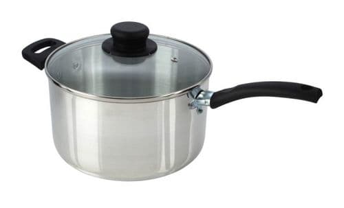 CookEveryday Sauce Pan & Glass Lid - 25cm