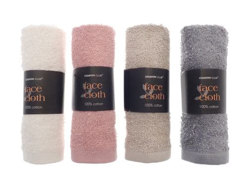 Country Club Face Cloth - Assorted