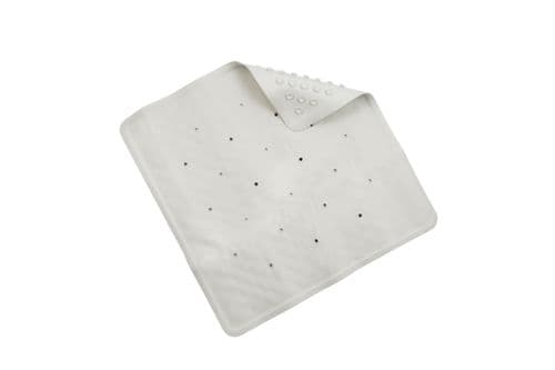 Croydex Basics Rubber Shower Mat - White