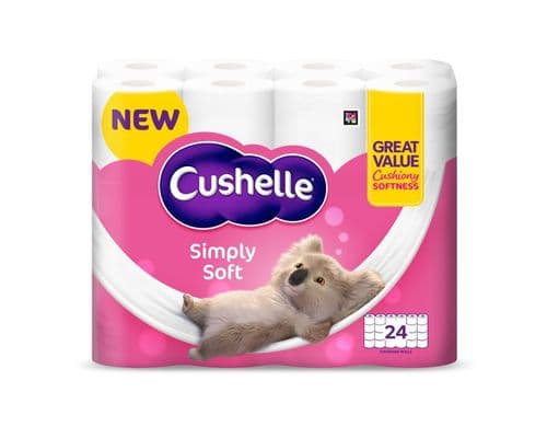 Cushelle Toilet Roll - 24 Pack